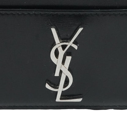 Cassandre Card Case in Smooth Black Leather