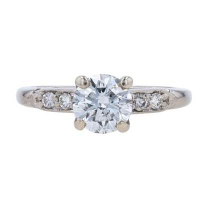 1 1/4 ctw 14K White Gold Diamond Engagement Ring