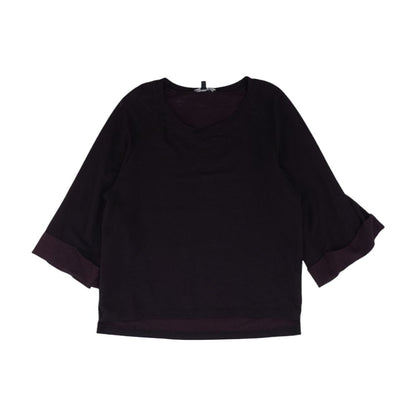Purple Solid Sweatshirt
