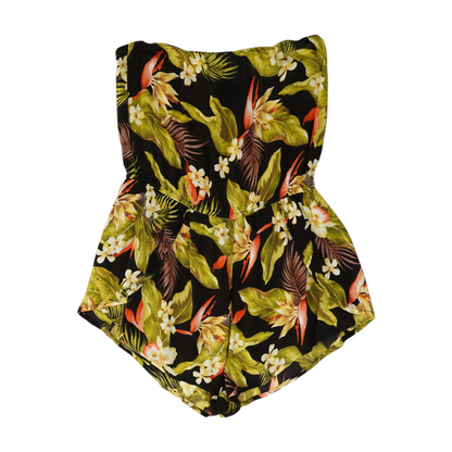 Black Floral Romper