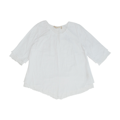 White Petite Blouse