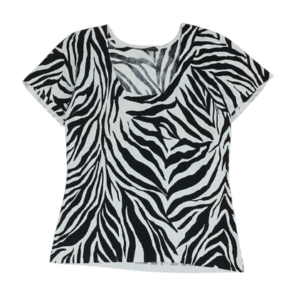 Black Animal Print Blouse