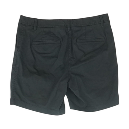 Black Solid Chino Shorts