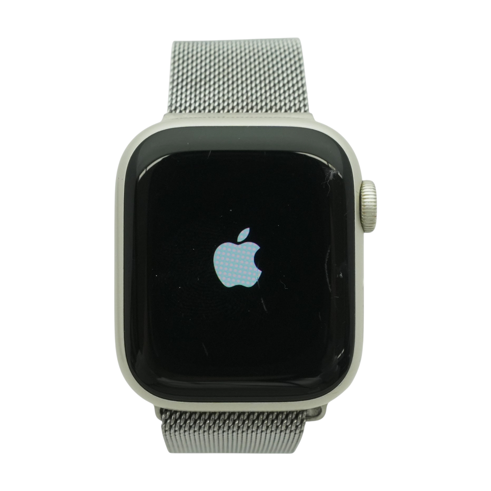 41mm Series 7 Silver Smartwatch Silver Band S/M