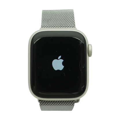 41mm Series 7 Silver Smartwatch Silver Band S/M