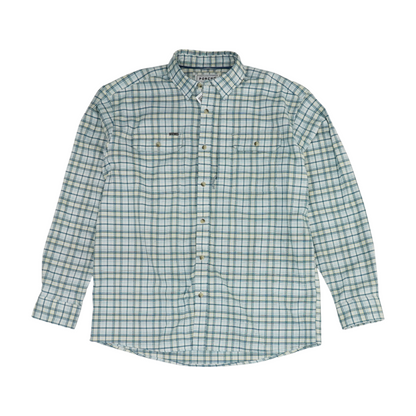 Blue Plaid Long Sleeve Button Down