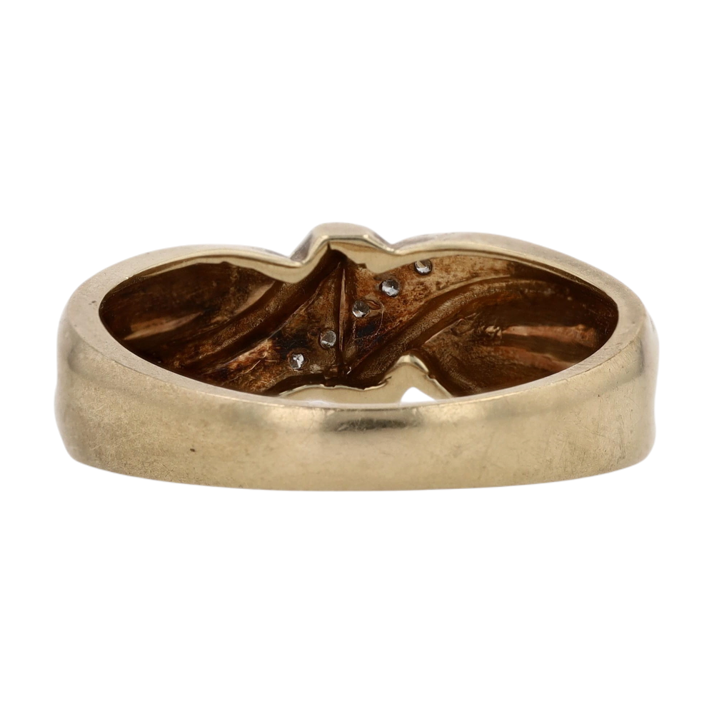 14K Yellow Gold Diamond Band