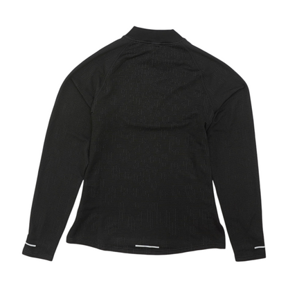 Black Polka Dot 1/4 Zip Pullover