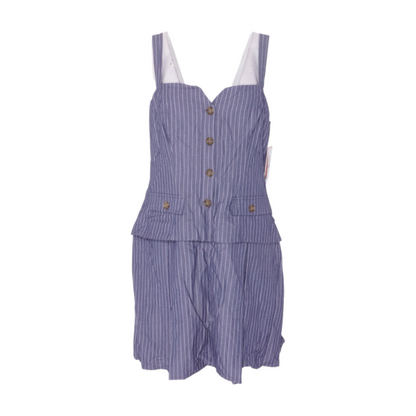 Blue Striped Mini Dress