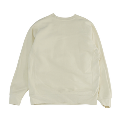 Cream Solid Sweatshirt Pullover