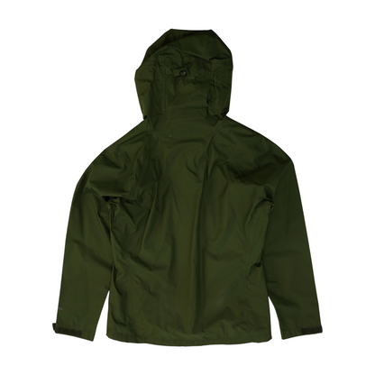 Green Solid Rain Jacket