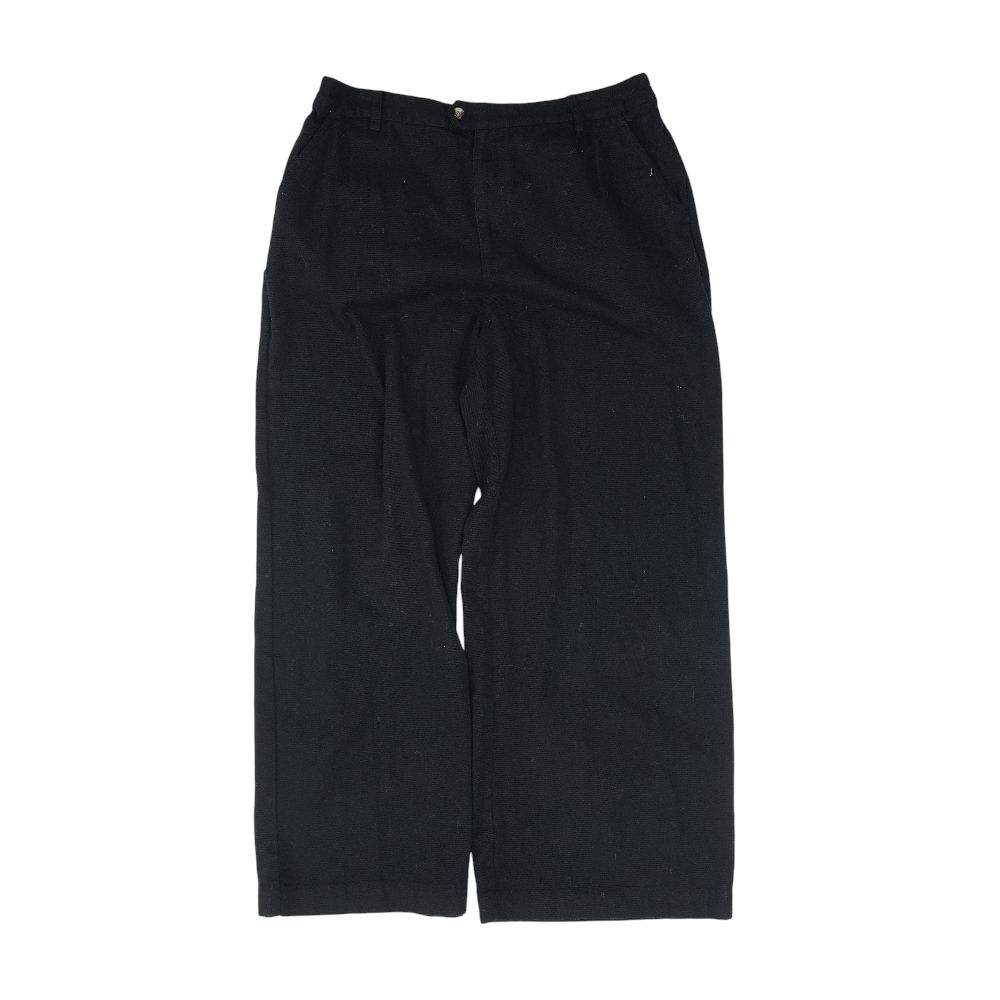 Black Solid Dress Pants