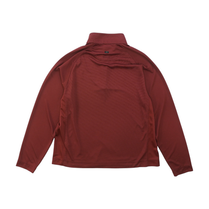 Maroon Solid 1/4 Zip Pullover