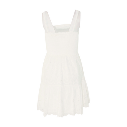 White Floral Mini Dress