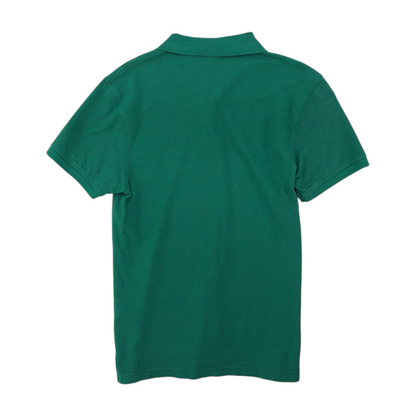 Green Solid Short Sleeve Polo