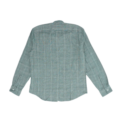 Green Plaid Flannel Button Down