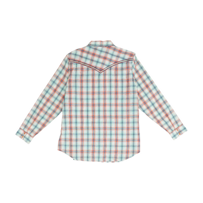 Orange Plaid Button Down