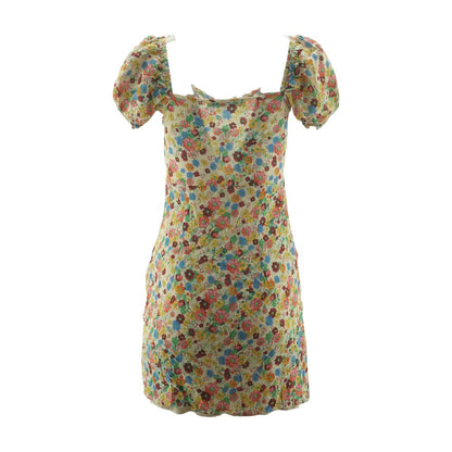 Ivory Floral Mini Dress