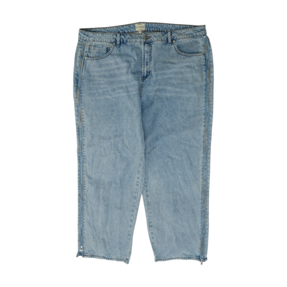 Blue Plus Wide Leg Jeans