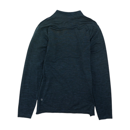 Navy Solid 1/4 Zip Pullover