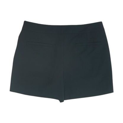 Black Solid Chino Shorts