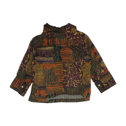 Multi Petite Graphic Button Down