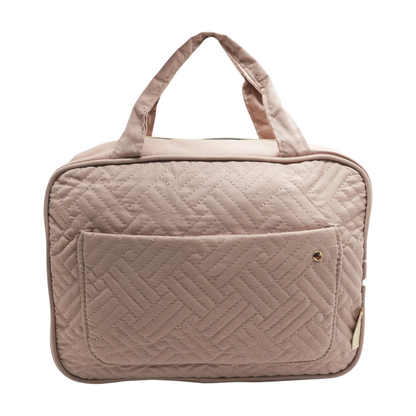 Pink Solid Makeup Bag