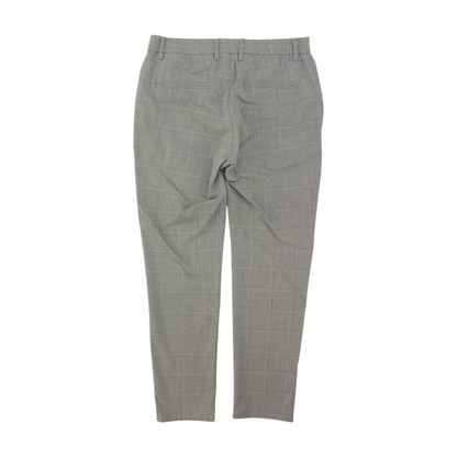 Gray Check Tapered Pants