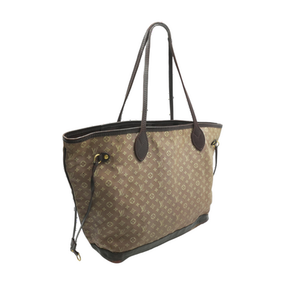 Tan Neverfull MM in Monogram Idylle canvas