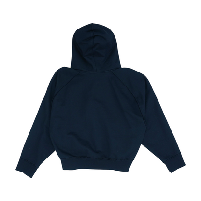 Black Solid Hoodie Pullover