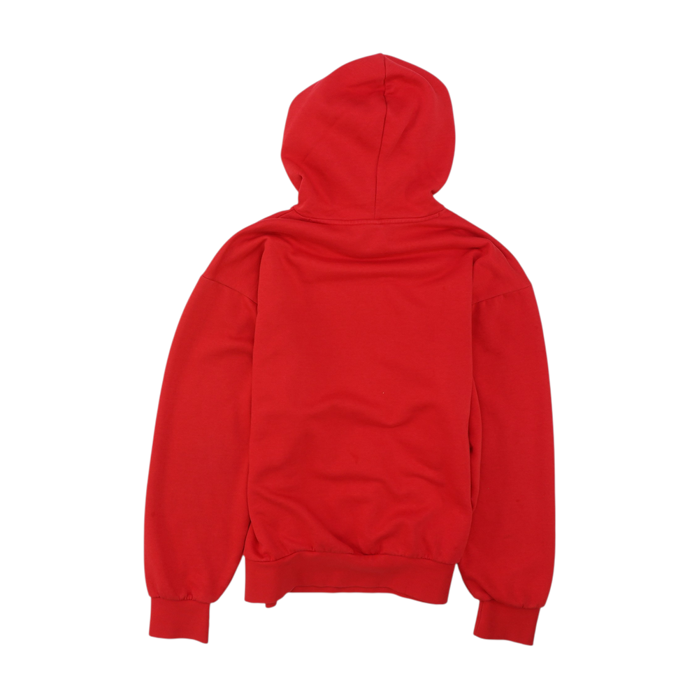 Red Solid Hoodie Pullover