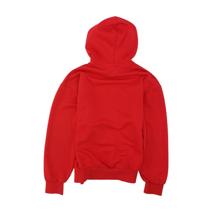 Red Solid Hoodie Pullover
