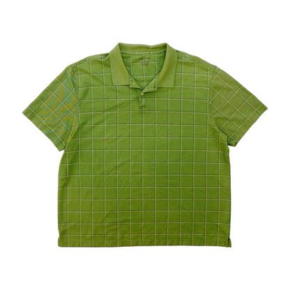 Green Check Short Sleeve Polo