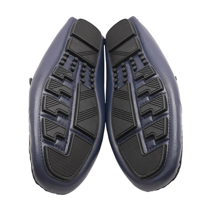 Navy Slip-On Dress Shoes