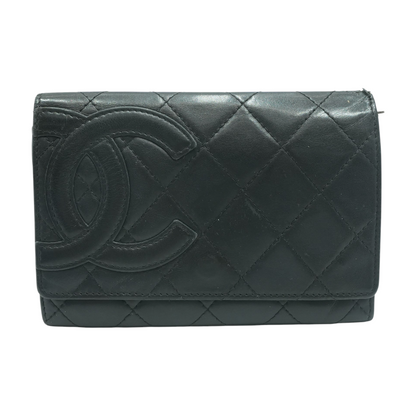 Cambon Calfskin Wallet in Black