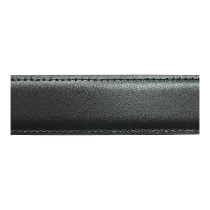 Reversible Black and Brown Leather Strap with Shint Stainless Steel Pin Buckle 30MM