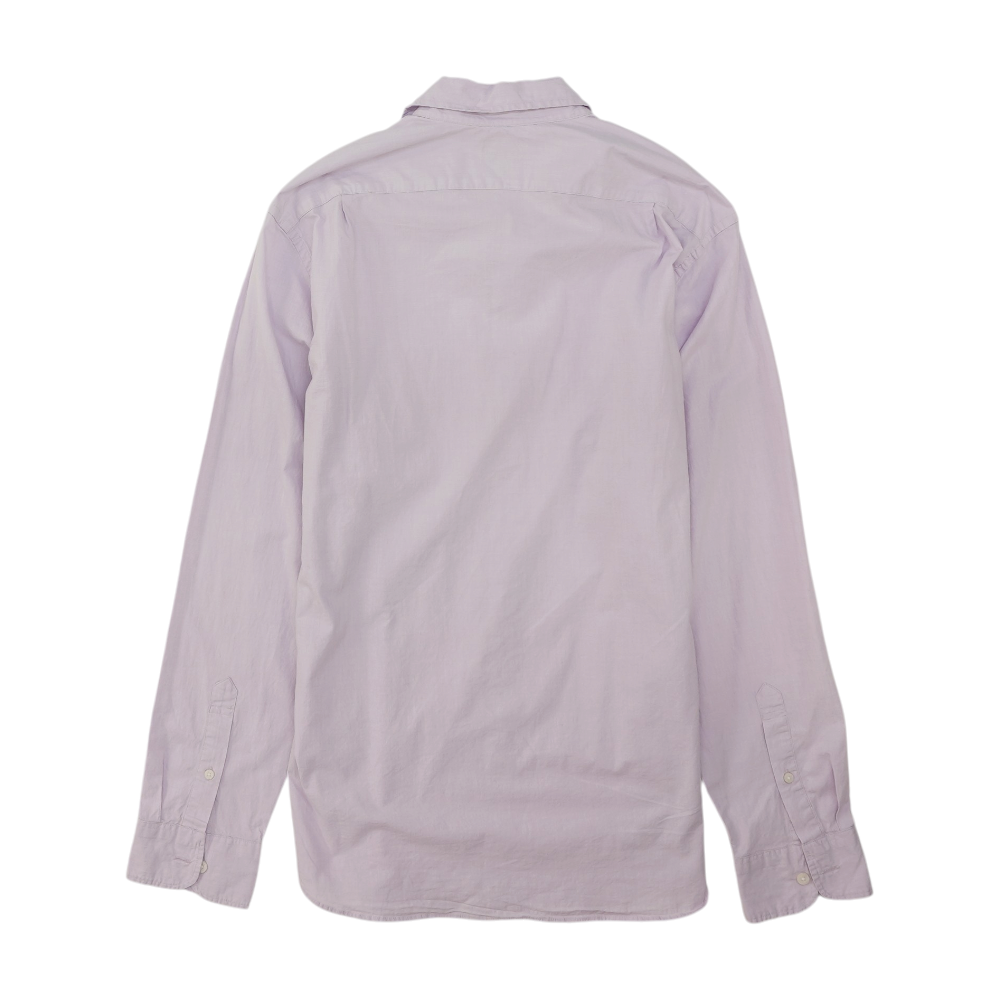 Lavender Solid Long Sleeve Button Down
