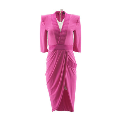 Magenta Midi Dress