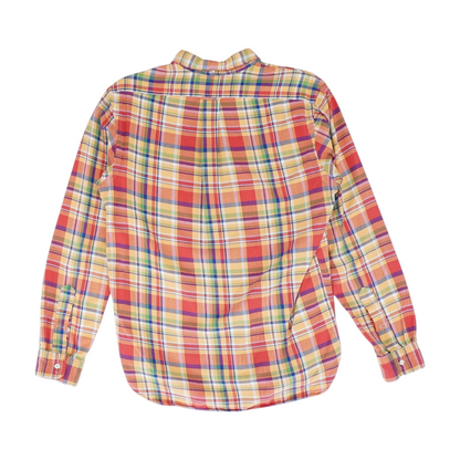 Orange Plaid Button Down