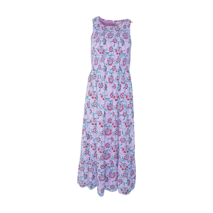 Lavender Floral Midi Dress