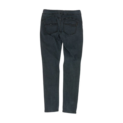 Blue Solid High Rise Skinny Leg Jeans
