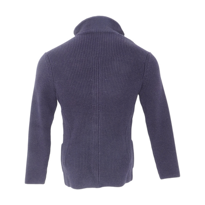 Navy Brenta 100% Wool Swacket