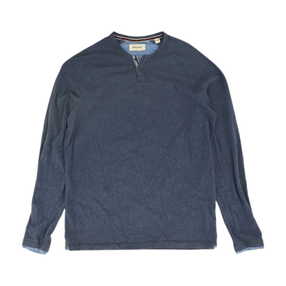 Navy Solid Henley T-Shirt