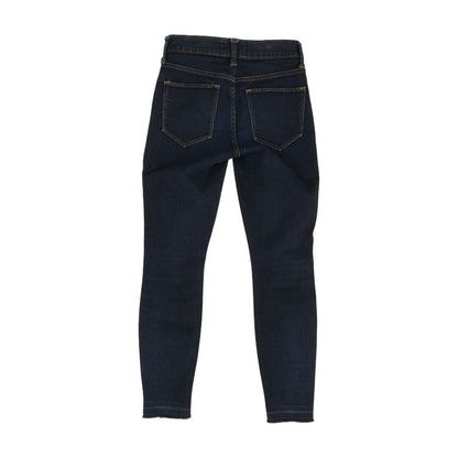 Blue Solid Low Rise Skinny Leg Jeans