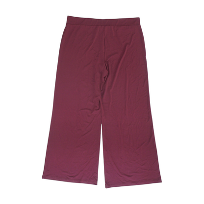Maroon Wide Leg Pants