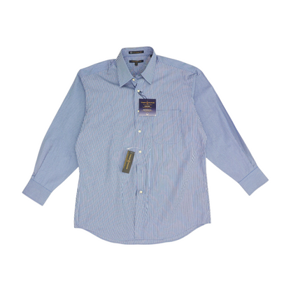 Blue Striped Long Sleeve Button Down