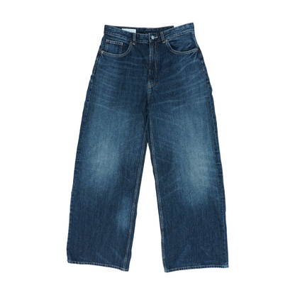 Navy Wide Leg Jeans