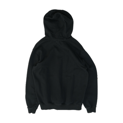 Black Solid Hoodie Pullover