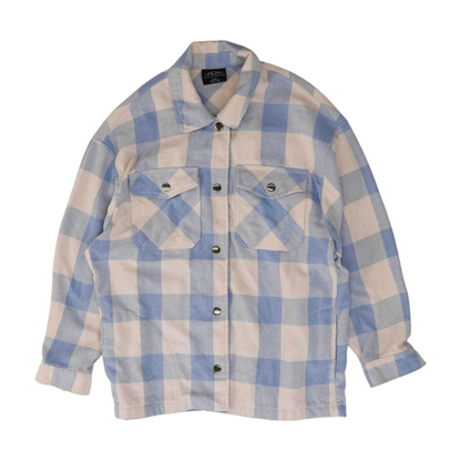 Blue Plaid Flannel Button Down