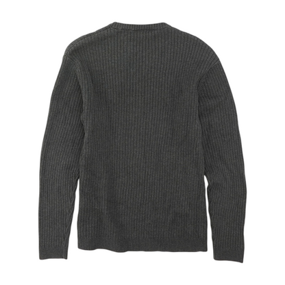 Charcoal Solid Pullover Sweater